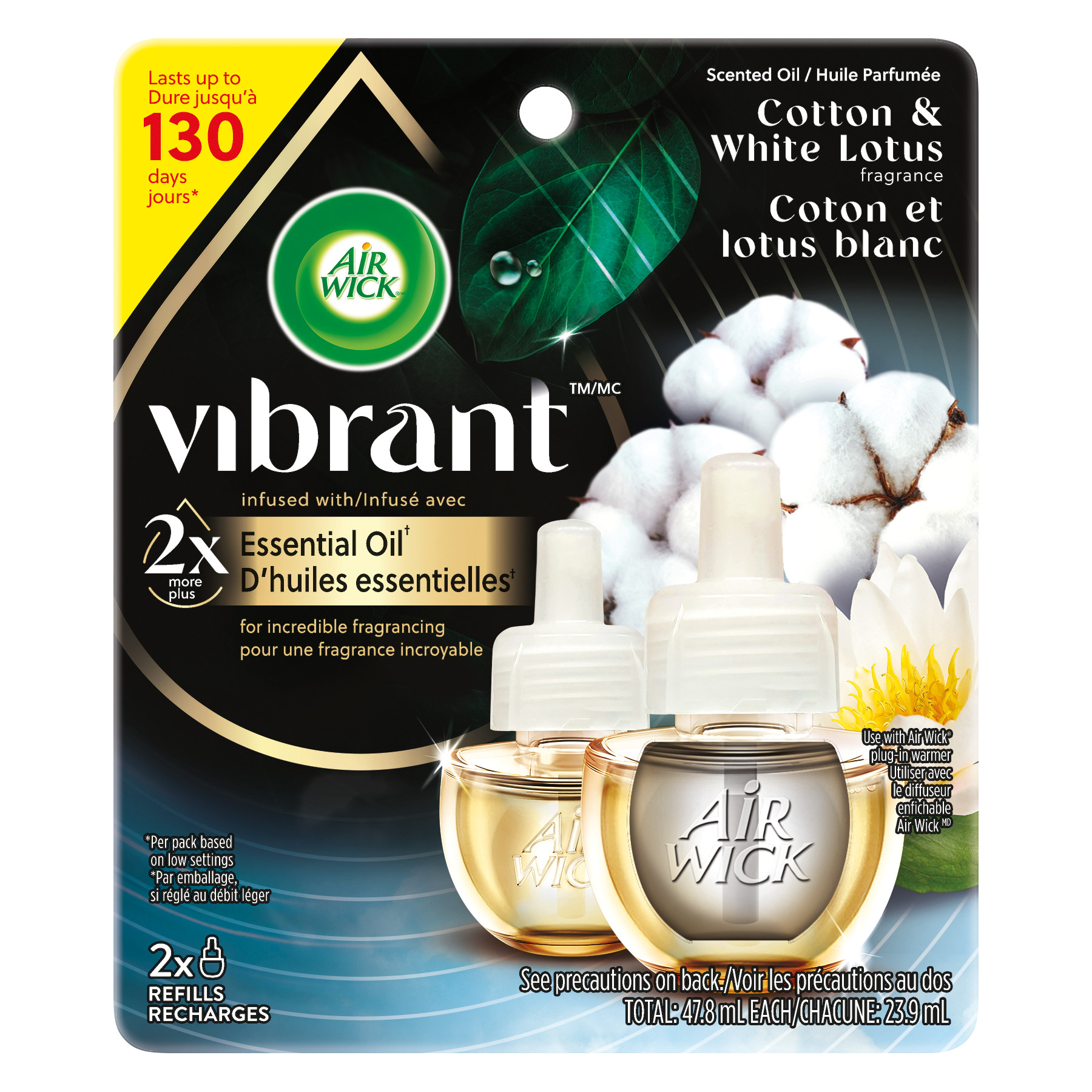 Air Wick® Vibrant Scented Oil - Cotton & White Lotus (Canada)